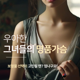 엄나구모 가슴성형 정보편 가슴으로 인한 스트레스를 느끼는 여성분들! 안내 이미지