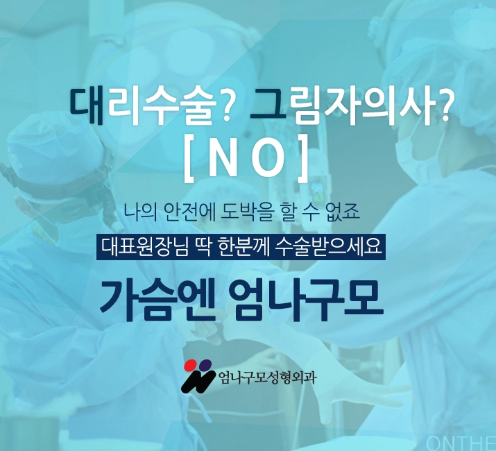 엄나구모 성형외과의 아름다운 가슴 만들기. 안내 이미지