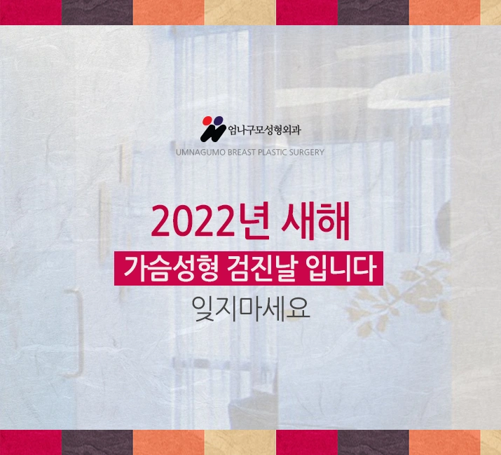 엄나구모정보글>>> 2022년에도 가슴성형은 엄나구모! 안내 이미지