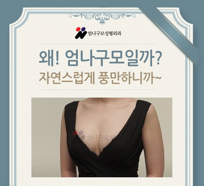 엄나구모 성형외과의 아름다운 가슴 만들기. 안내 이미지